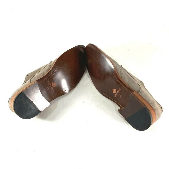 Joseph Abboud Mens Brogues Shoes Gray Lace Up Low - Picture 10 of 10